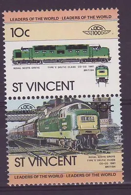 São Vicente 10c Royal Scots Train Greys 1961 ** Luxe
