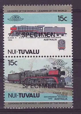 Nui Tuvalu 15c Classe R Victorian Government Railways da Austrália ** Luxo Sobrecarga ESPÉCIME