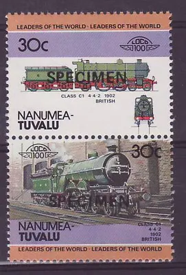 Nanumea Tuvalu 30c Trem Classe C1 1902 ** Luxo Sobrecarga ESPÉCIME