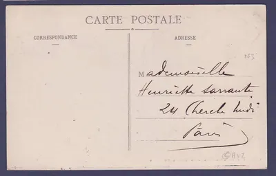 Guinee Carte Postale avec Berger Pulas surchargé et Rare cachet Calles Francaises 21 5 13  carte Conakry La grande jetee — Verso
