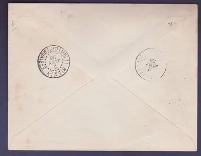 Soudan 1er Vol Comte de la Vaulx Bamako Niamey (4 plis existants) RARE — Verso