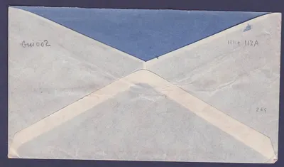 Guinea Brief 90c (Variante der Lochung) + 1F75 obl Kindia 12 FEB 38 für Paris — Rückseite