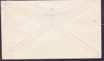 St Lucia Lucie 1 1/2d koperta z pieczątką Castries z 1937 dla Glasgow, Szkocja — Rewers