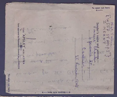 St Lucia Lucie 1950 Castries List do New York USA — Rewers