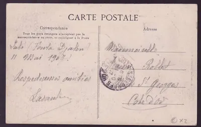 Carte Postale Guinee Berger Pulas avec Rare cachet Telegraphique Labbe 11 MAI 07 — Verso