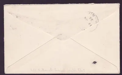 Gambia Gambie Cover addressed to UK bearing 1 1/2d tied by very fine TPO #2 River Gambia cds. Rare — Verso