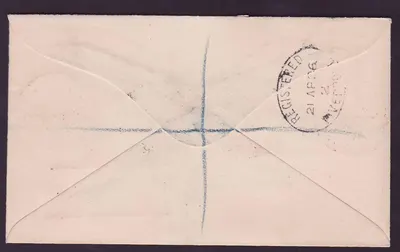 Gambia Elephant values on 1936 Wilson cover with TPO #2 cds River Gambia to Birmingham England — Verso
