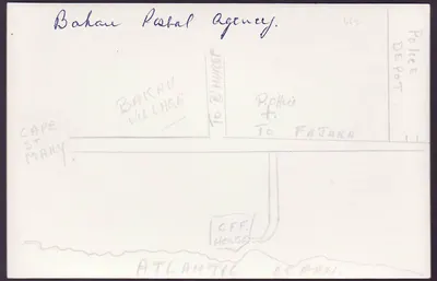 Photo Gambia Gambie Bakau Postal Agency — Achterkant