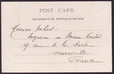 Bilhete postal antigo Gambia Gambie Bathurst Cape Sainte Mary — Verso