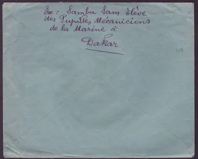 Guiné Letra 2*20c Gue de Kitim cad Conakry 1926 para Paris França — Verso