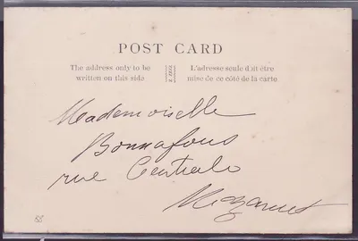 Bilhete postal antigo Gambie Bathurst Firm of Maurel et H Prom — Verso