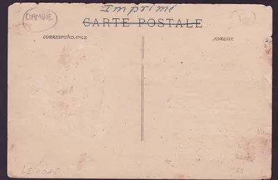 Bilhete postal antigo Gambie Grupo de indígenas em Yarbutenda — Verso
