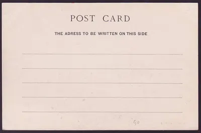 Bilhete postal antigo Gambie Fattatenda — Verso
