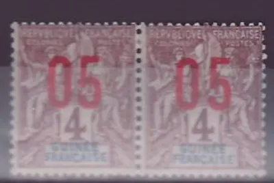 Guiné 4c n°49 par com números espaçados mantendo a normal ** sem dobradiça (tiragem 1233)