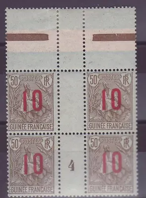 Guiné Berger Pulas 30c N°60 Bloco de 4 Milésimo 4 ** Sem Encaixe