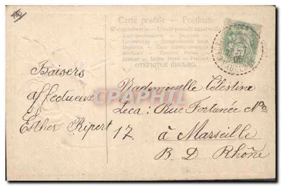 Rosas — ilustração — Carte postale universelle — Verso