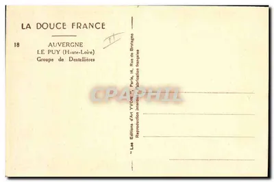 Femmes au travail — dentellière — Yvon, n°18 — Verso