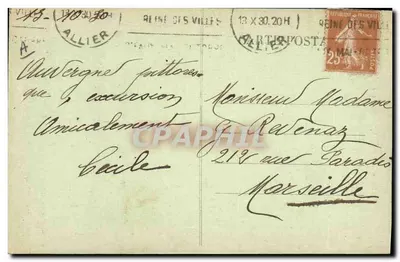 Nossa Auvergne (Região do Puy-de-Dôme) — cena de aldeia — Antonin Meyniel & Régis M. — Verso