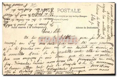 As Denteiras de Auvergne — Recemais — editor A.B.&C. n° 885 — Verso
