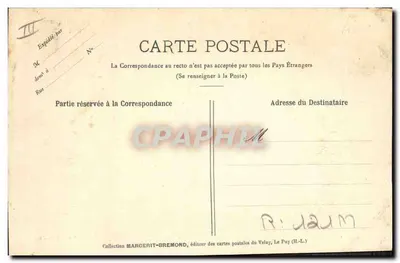 Um Grupo de Dentellistas Auvergnates — L'Auvergne Illustrée n°885 — Cliché M. B. - Rep. int. — Verso
