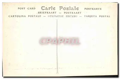 Punkt Argentan i Alençon połączony — Szkoła wyrobu wyrobu biżuterii z Argentan — Czapka i stroj z Dolnej Normandii — E. Roussel, wyd., Argentan — Cliché D. — Rewers