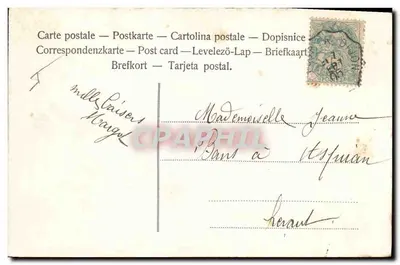 Violette — handgemalt — unbekannter Verlag — Rückseite