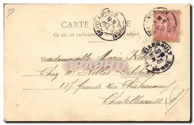 Louis COULON, barba de 3 m 30 cm — Montluçon (Allier) — Fototipia A. Bergeret et Cie, Nancy — Verso