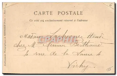 Claudine en París — Teatro de los Bouffes-Parisiens — Imp. Fot. Neurdein Frères, París, n°123 — Reverso
