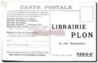 Georges Lecomte, autor powieści 'La vie héroïque et glorieuse de Carpeaux' — Foto G.-L. Manuel bracia, nr 22 z kolekcji 'Roman des Grandes Existences' — Rewers