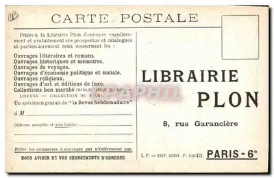 Henri Lavedan — Académie française — Librairie Plon — Verso