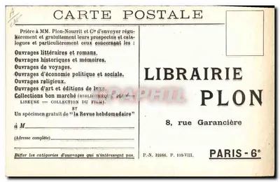 Jacques D'Arnoux — Autor de Paroles d'un Revenant — Foto G.-L. Manuel frères — Verso