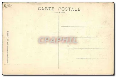 Reconhecimentos de Cavalaria — O Generalíssimo Michel e o General Pau apresentam os cavalos da Prova aos Oficiais Gerais da Missão Japonesa — Fototipia A. Thiriat e Cie - Toulouse — Verso