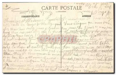 MAILLY-le-CAMP - O Pansage — A. Verry, editor, n°40 — Verso