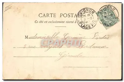 Auguri per l'Anno 1904 — Henriette Faure — Fototipo A. Bangeret & Cie, Nancy — Verso