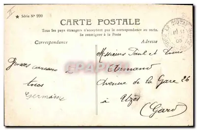 Vier kinderen — Jaar 1906 — Stebbing Phot. — Achterkant