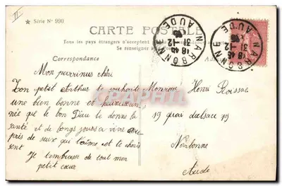 Quatro crianças com os números 1906 — Stebburg — Série N° 990 — Verso