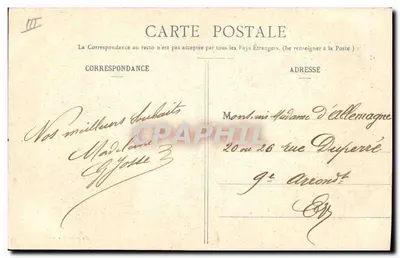 Mulher soprando bolhas — Boa Ano 1905 — NANCY & Cie, Nancy — Verso