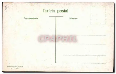 Corrida byków — Pase de muleta por alto — Corrida de Toros n° 71 m. — Rewers