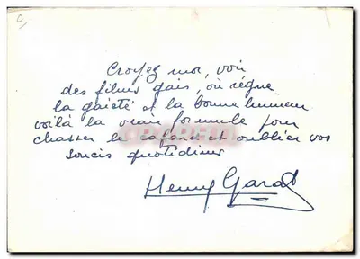 Henry Garat — Portret UFA — Wydawca UFA, numer serii nieczytelny — Rewers