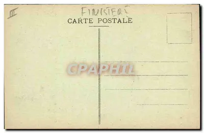 Młoda dziewczyna z okolic DOUARNENEZ — Ubranie festiwnego — kolekcja Villard, Quimper — Rewers