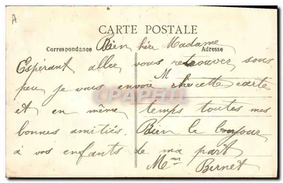 Mulher com traje da Ilha-aux-Moines — Coleção H. Laurent, Port-Louis — n° 2927 — Verso