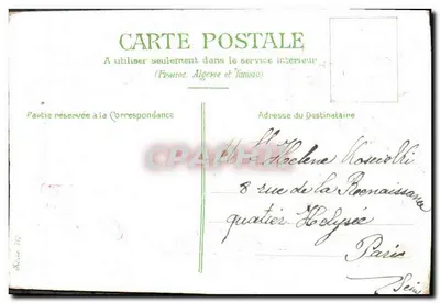 Flores e pássaros — cartão postal da série 112 — editor não visível — Verso