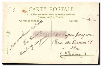 Święta — Szczerze przypominam — K.F. BOURGUET PARYŻ SERIA 733 — Rewers