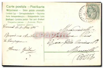 Kwiat trójdzielnego — Święty Paweł — Uniwersalna karta pocztowa — Rewers