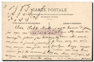 A Dentellière espalioite — com sua ampla touca tubular, dita de bolinhas, exclusivamente usada em Le Puy, em Espaly e na região — Cliché M. B. - Rep. int. — LE VELAY ILLUSTRÉ 298 — Verso