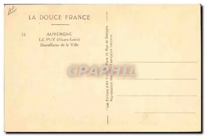 Duas mulheres tecendo rendas em Le Puy (Haute-Loire) — Edições de Arte Yvon, Paris — n°12 — Verso