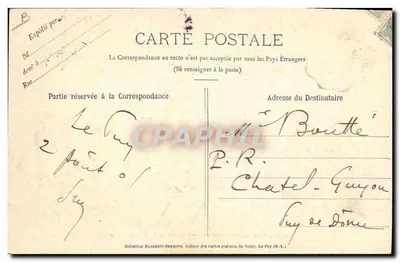 I vecchi abiti delle donne della Alta Loira — "LE VELAY ILLUSTRÉ" n°284 — Cliché M. B. - Rep. Int. — Verso