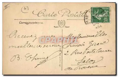 Le Puy — Groupe de Dentellières des environs du Puy — LL. — n°114 — Verso