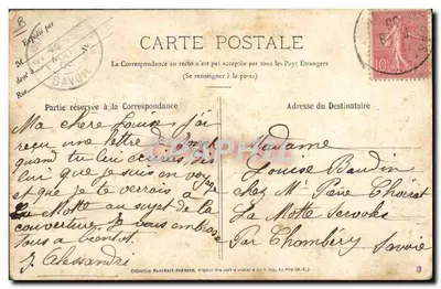 La Dentellière del Velay — (Coiffure auvergnate) — Cliché M. B. - Rap. 299 — Reverso