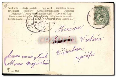 Mano che regge un mazzo di peonie — Amore fedele — editore PF, serie 5569 — Verso
